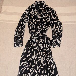 Banana Republic Factory Tie-Waist Maxi Shirt Dress